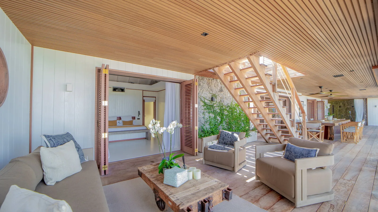 One of the six bedrooms at AURA