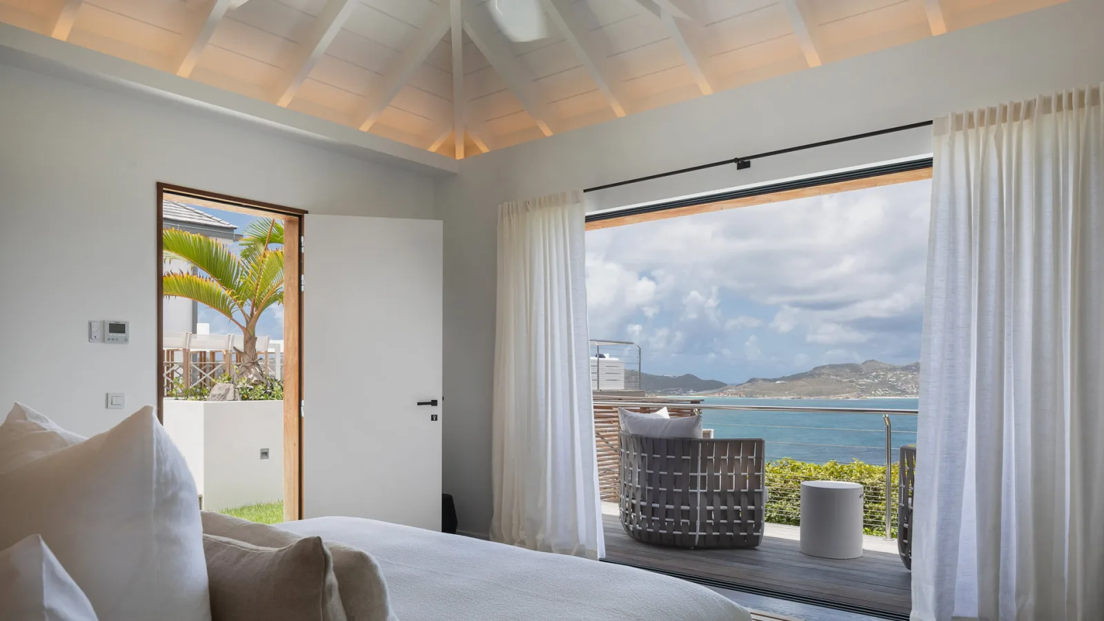 Bedroom 3 at Villa CAP AZUR, a 5-bedroom villa in Pointe Milou, St Barth