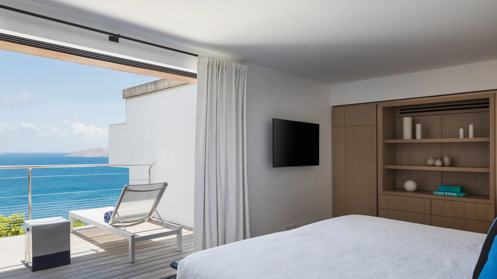 Bedroom 5 at Villa CAP AZUR, a 5-bedroom villa in Pointe Milou, St Barth