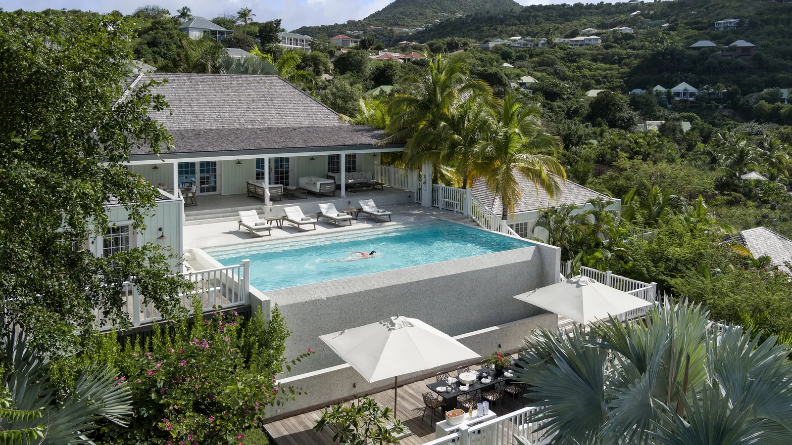 The private pool at CAPTIVA is heated