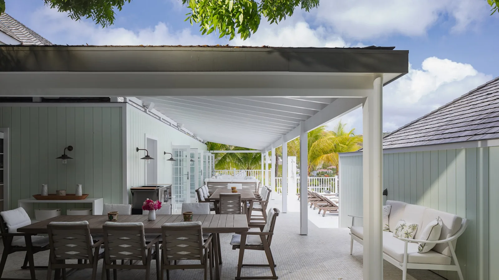 One of the five bedrooms at CAPTIVA in Marigot