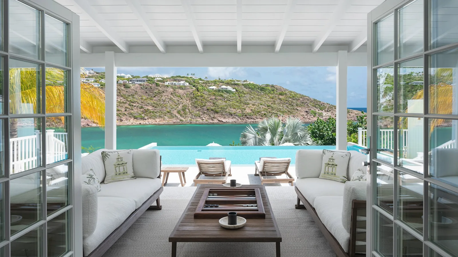 Television at CAPTIVA, a St Barth villa for twelve guests