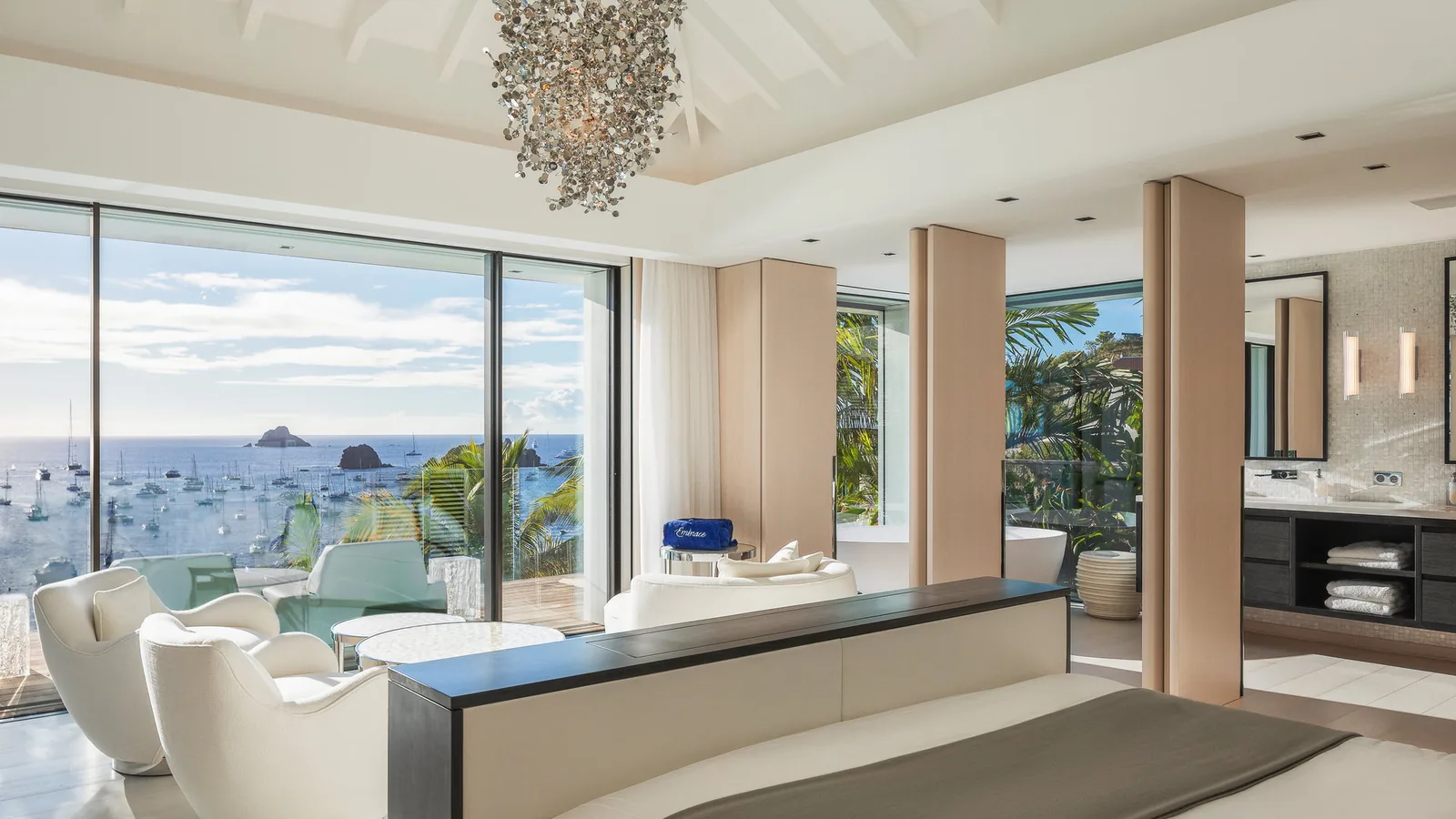 First of the five bedrooms at Villa Embrace