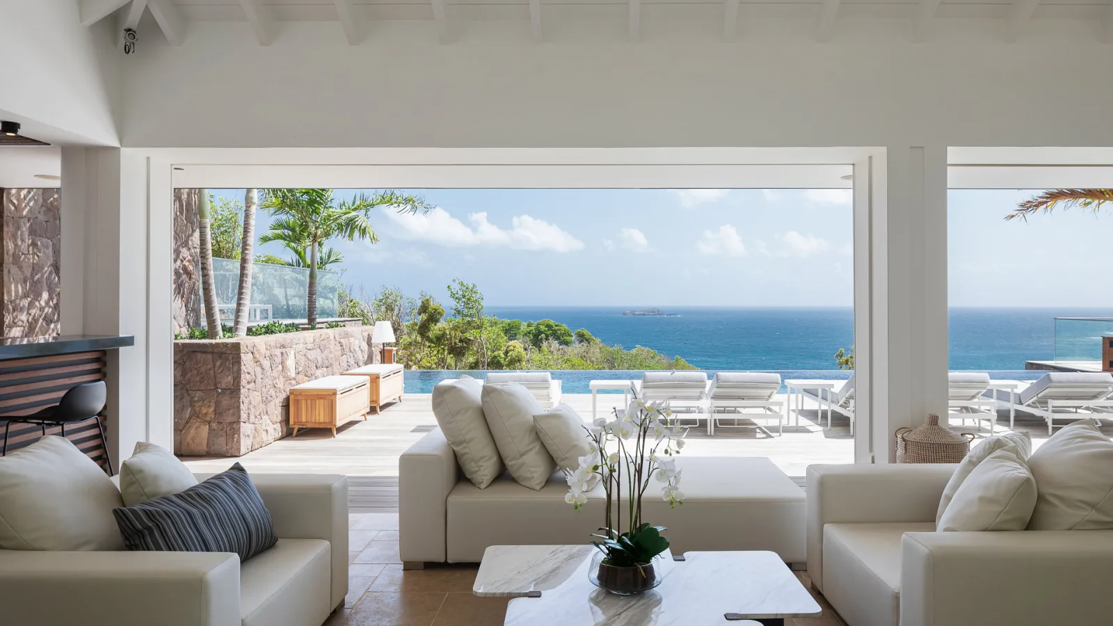 Living area at Villa FELICITA, a 7-bedroom villa in Lorient, St Barth
