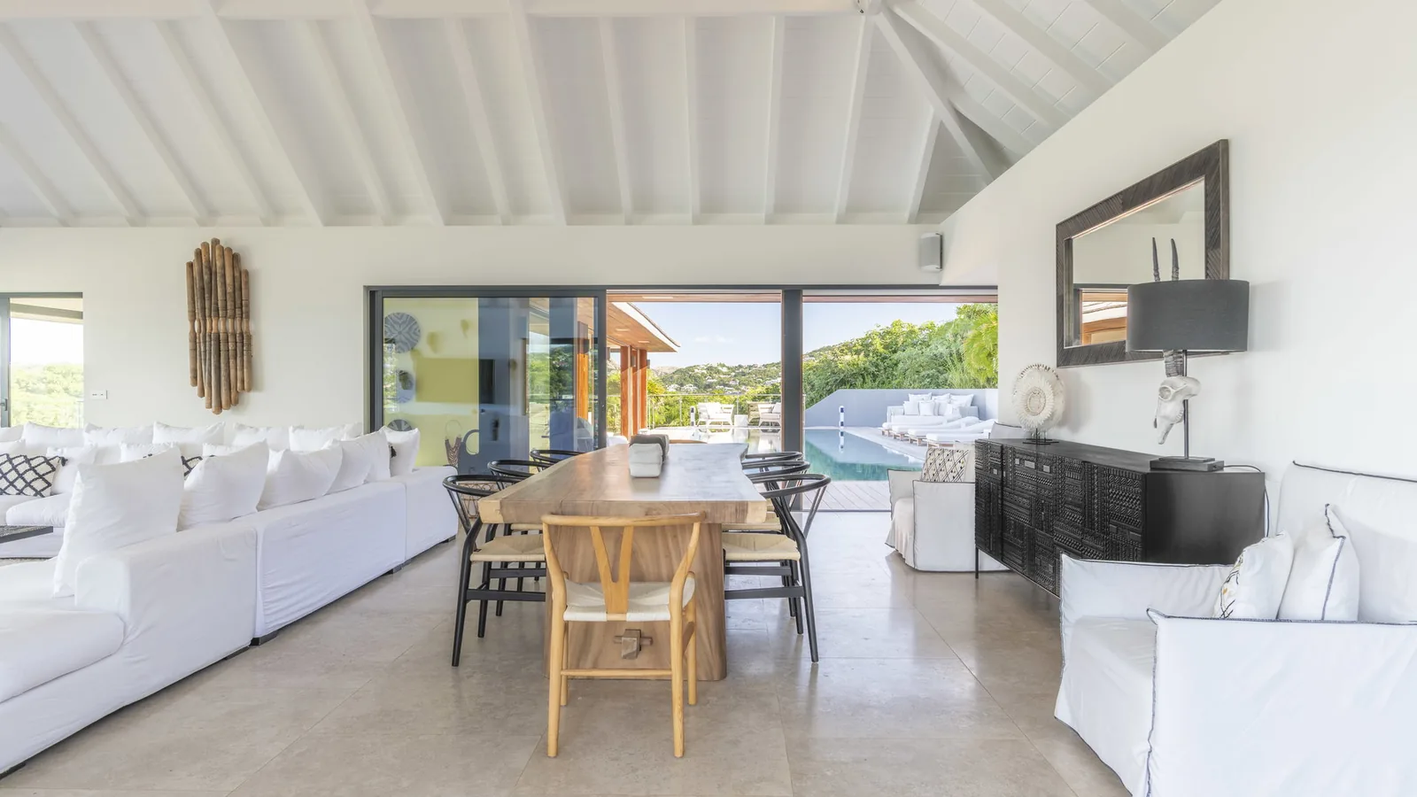 One of the seven bedrooms at Firefly villa