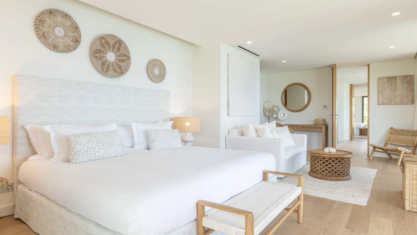 Air conditioning in a bedroom at Firefly, Anse des Cayes