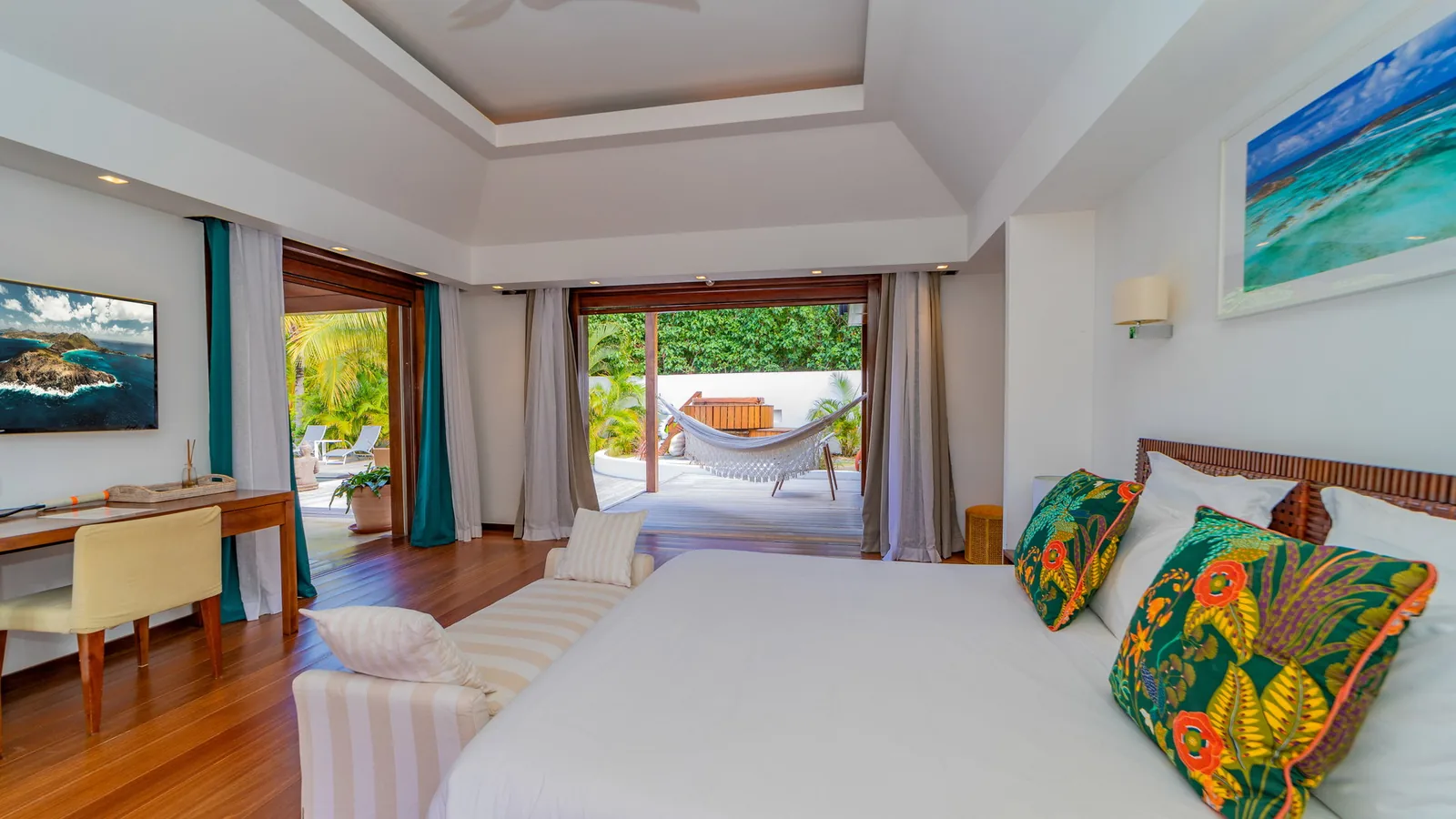 Iron and ironing board provided at La Plage villa