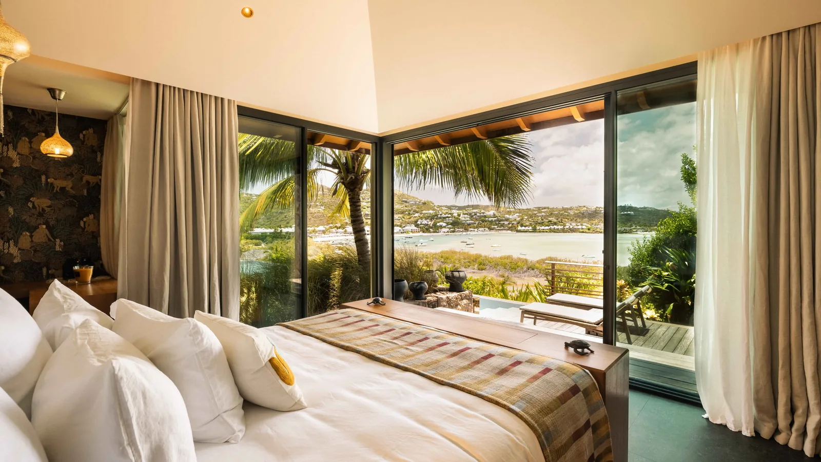 Second bedroom at Larimar Estate, 11-bedroom St Barth villa