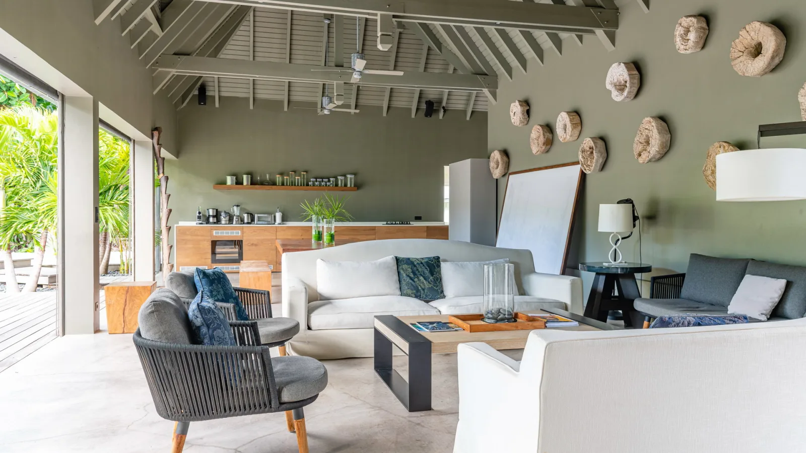Living area at Villa MANOIR DE LORIENT, a 7-bedroom villa in Lorient, St Barth