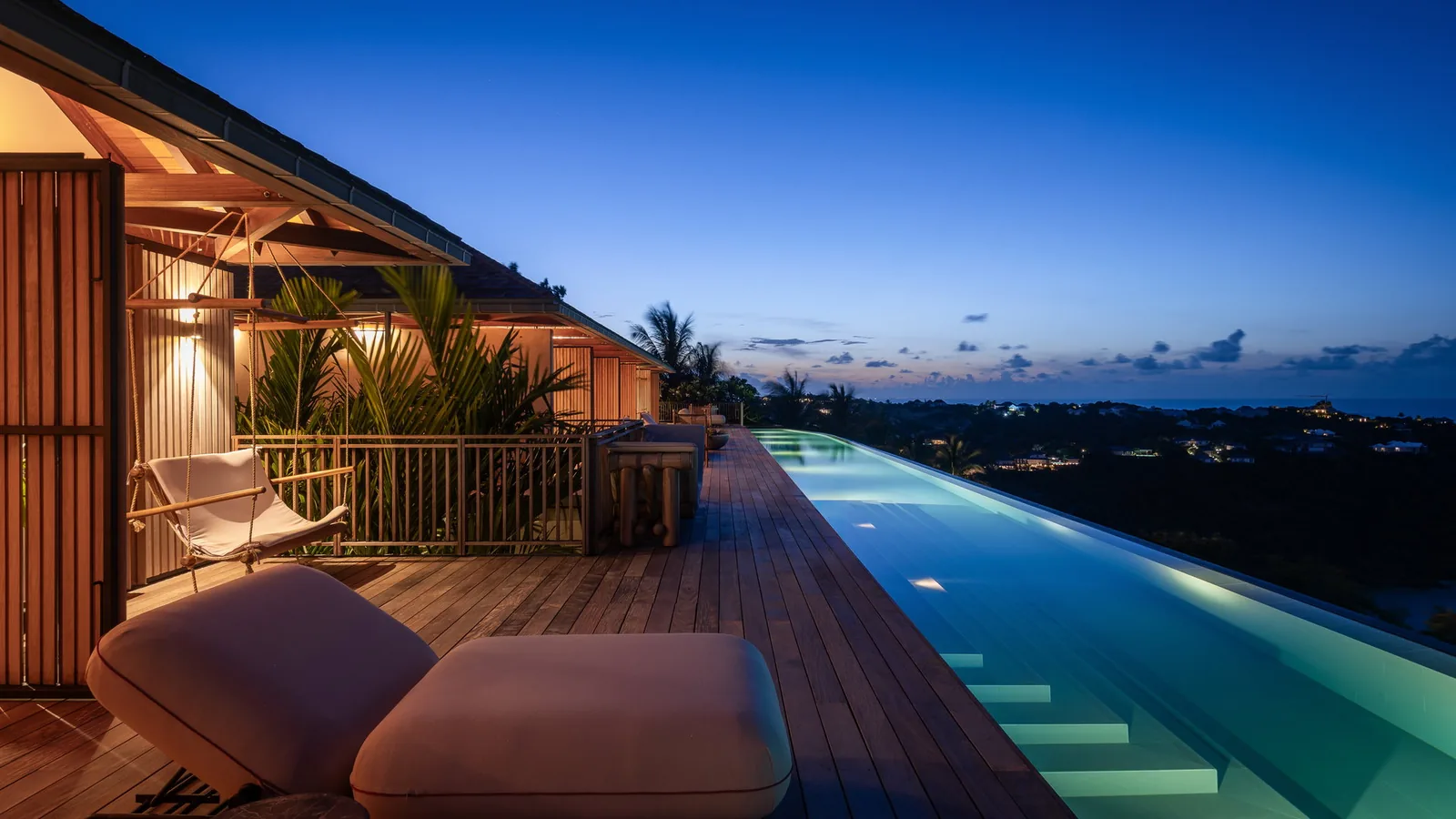 The hot tub on the property