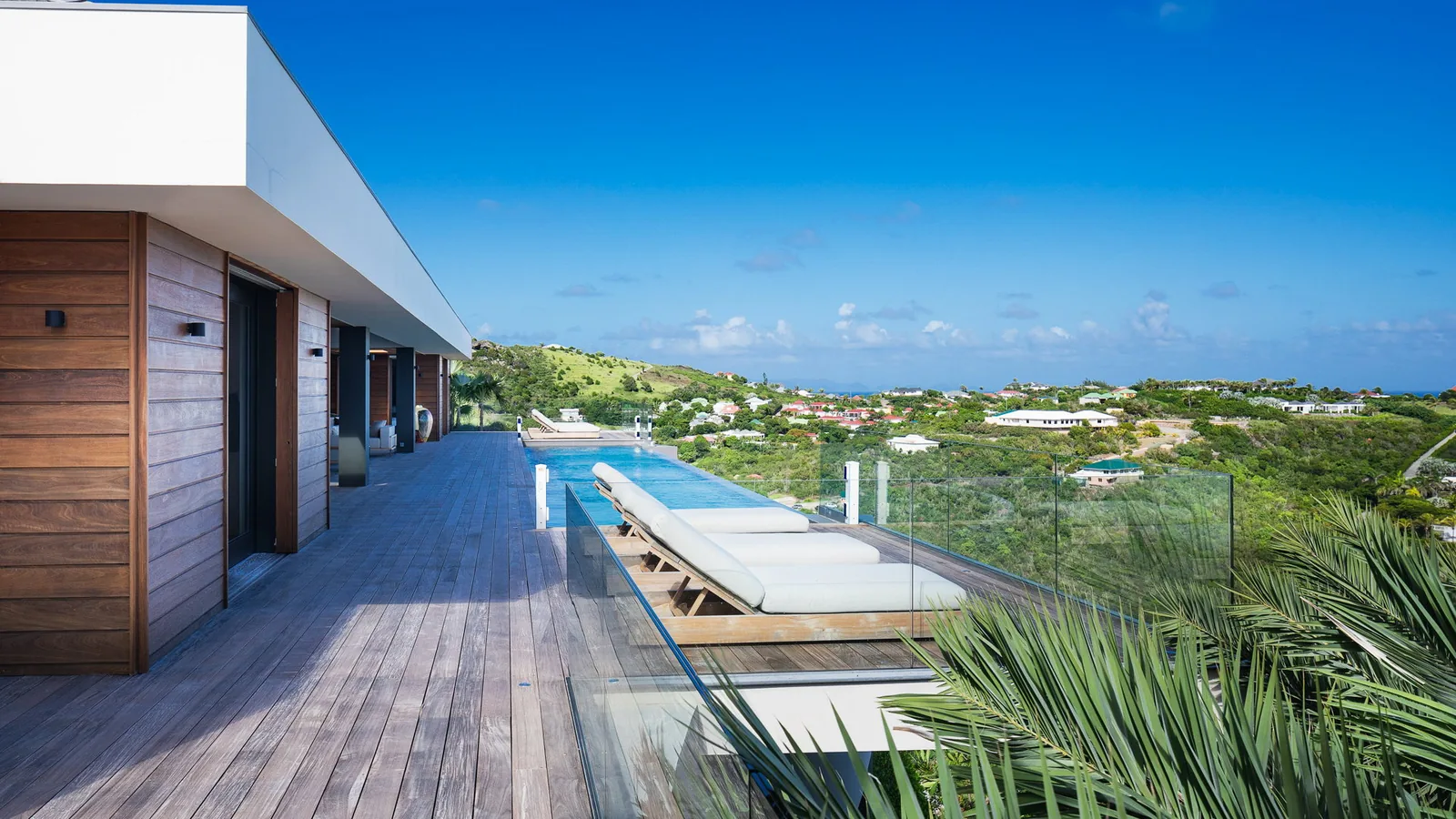 Private pool at Mythique Estate in Marigot