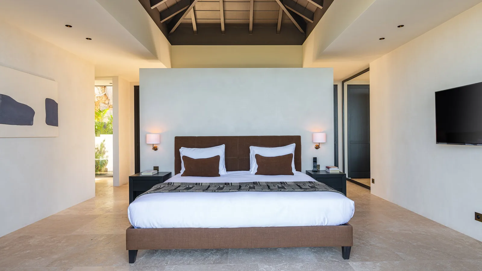 One of the four bedrooms at Never Say Never