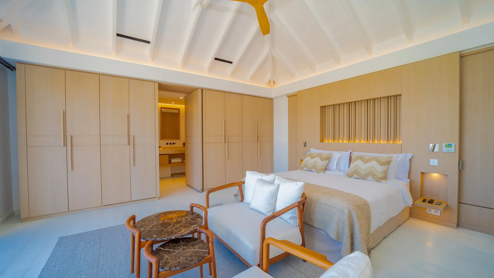 Ironing board at villa SEALA, five-bedroom rental in St-Jean