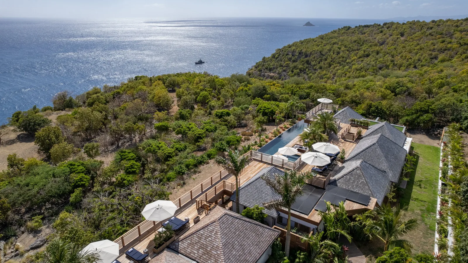 The private pool at Sun Estate