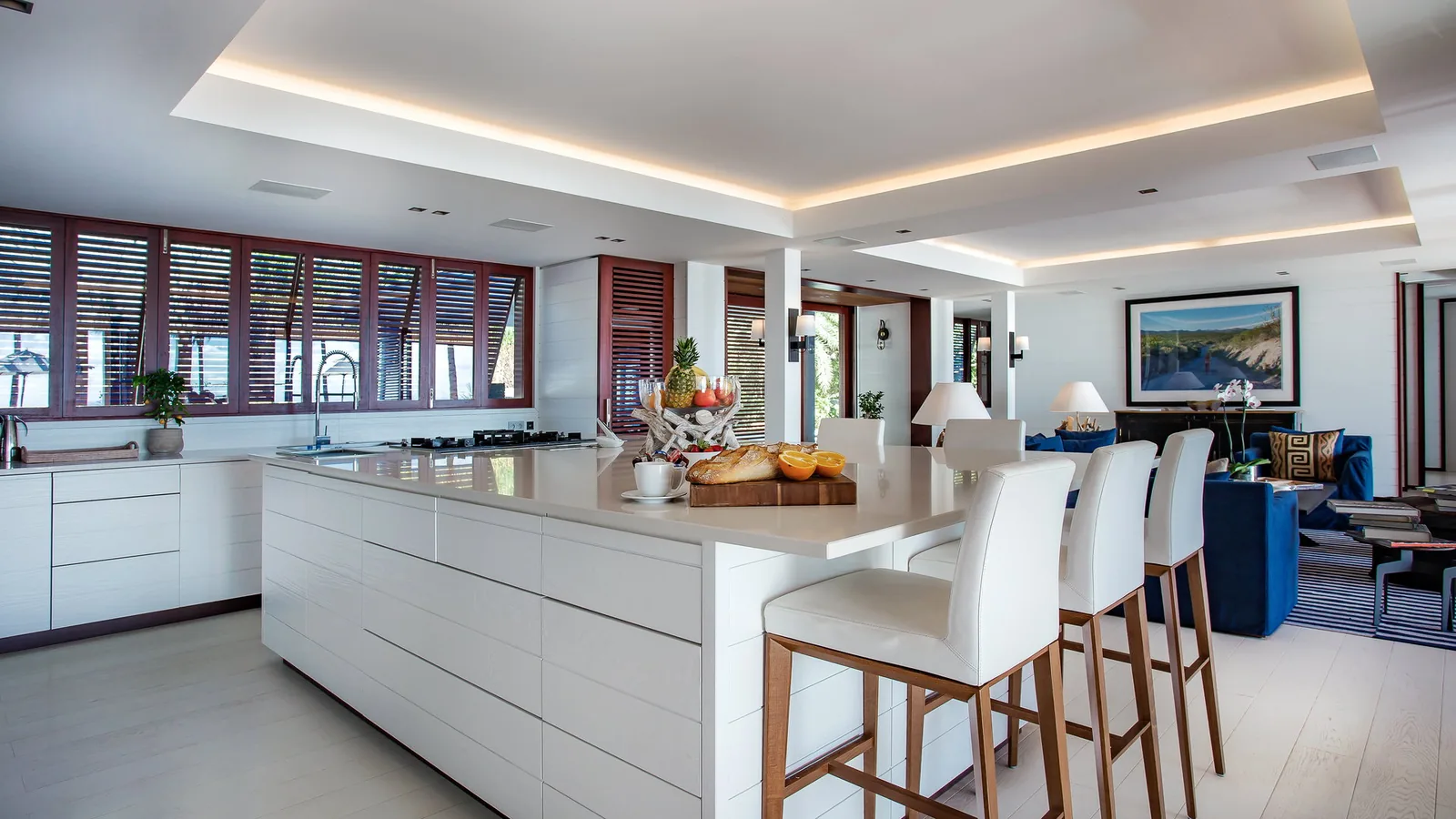 One of the twelve bedrooms at Sun Estate