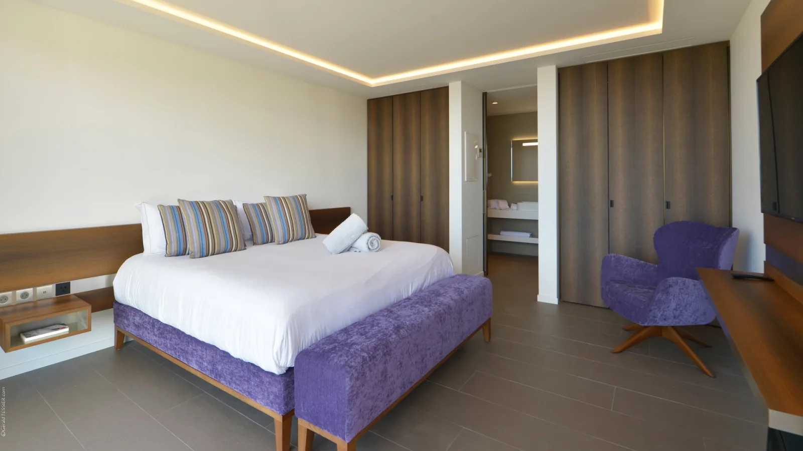 Bedroom 5 at Villa THE SOURCE, a 6-bedroom villa in Colombier, St Barth