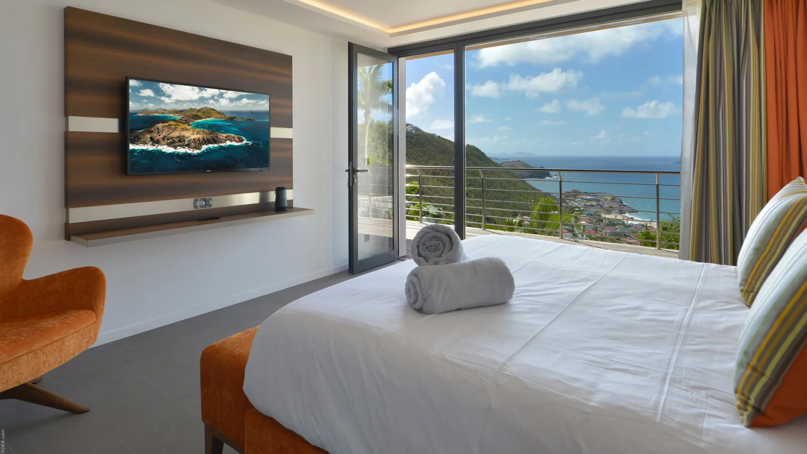 Bedroom 4 at Villa THE SOURCE, a 6-bedroom villa in Colombier, St Barth