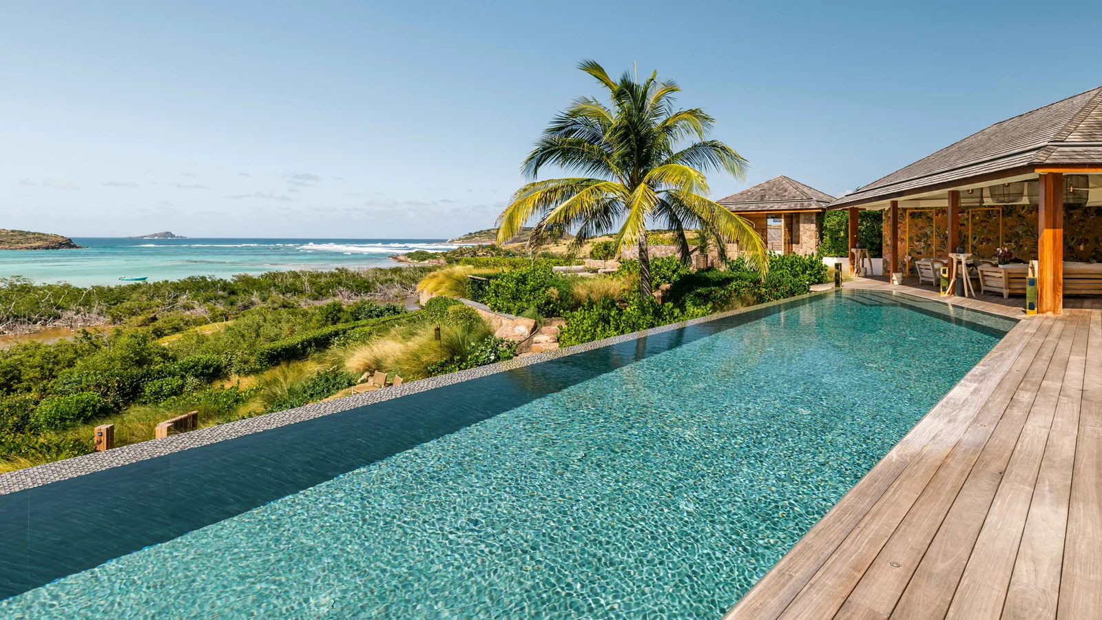 Private heated pool at Tourmaline Estate