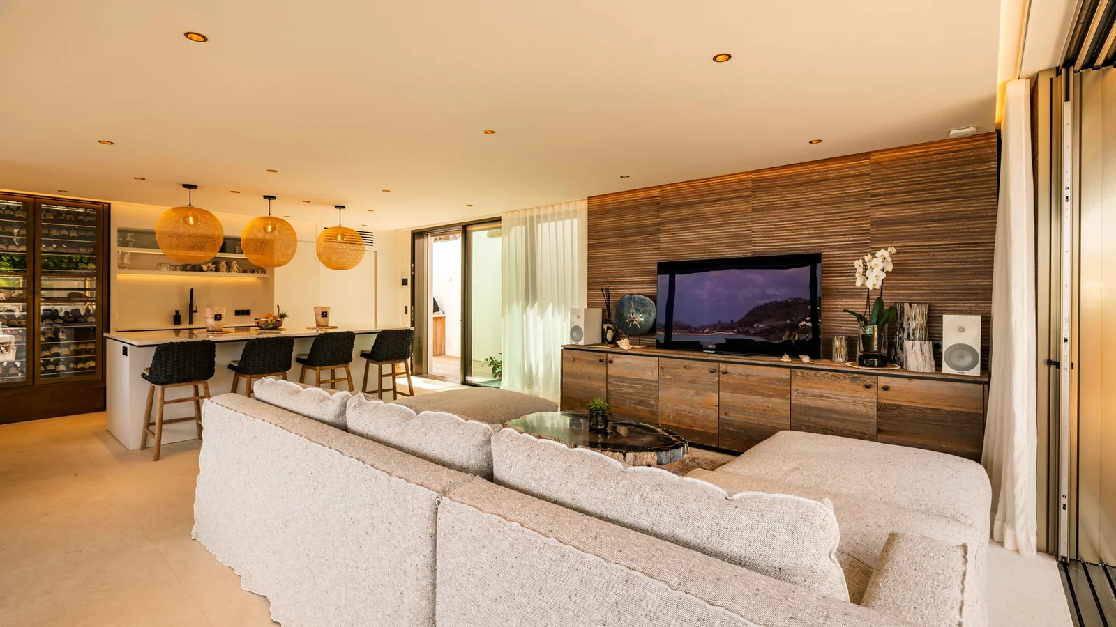 One of the ten bedrooms at Tourmaline Estate