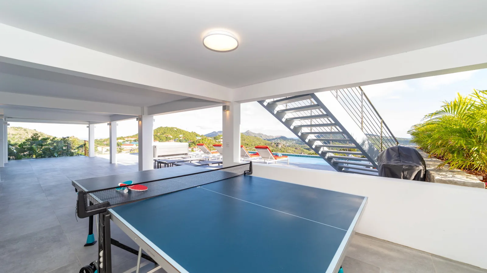 Jacuzzi at Villa VOYAGE, a 5-bedroom villa in Colombier, St Barth