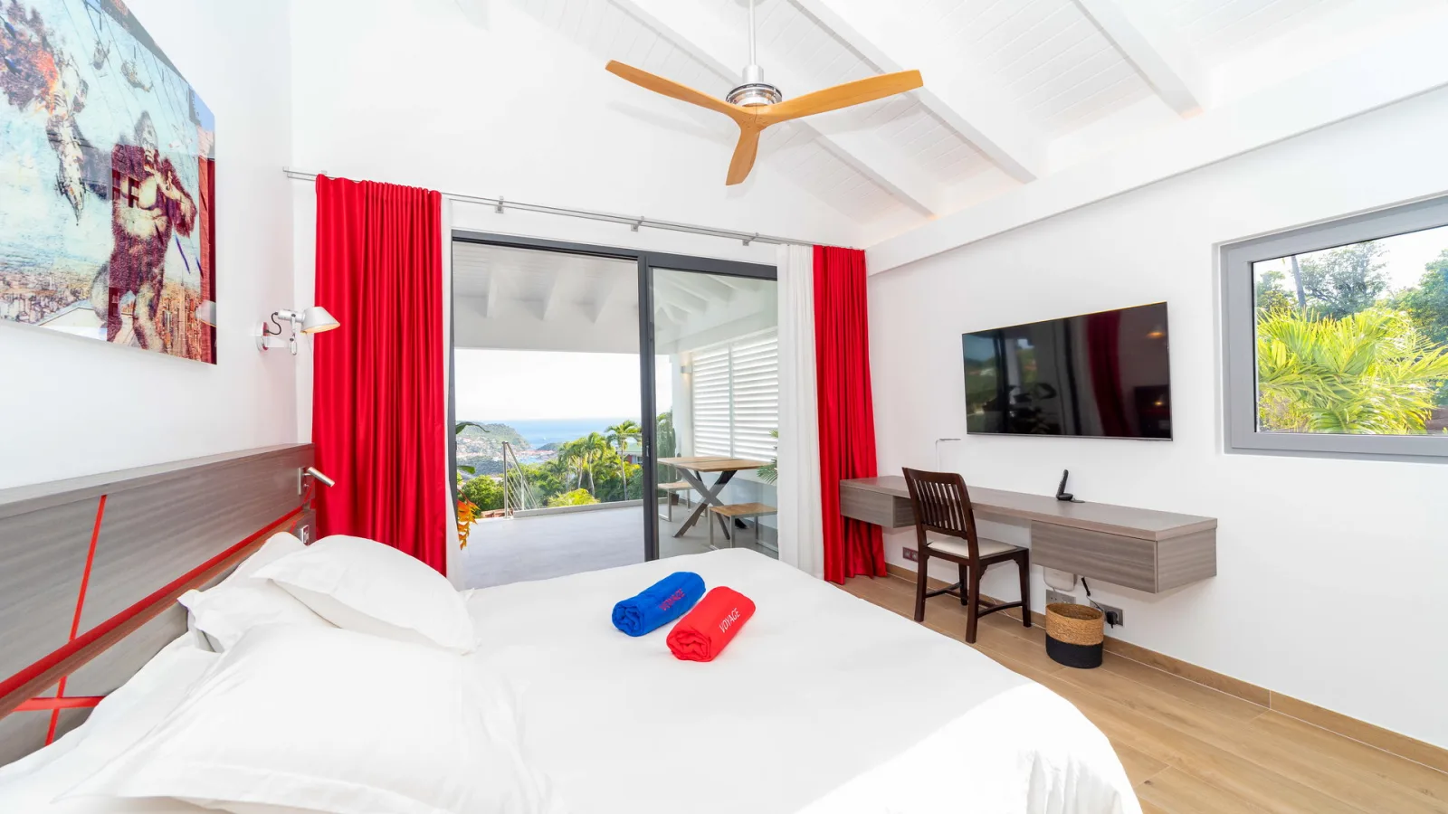 Bedroom 2 at Villa VOYAGE, a 5-bedroom villa in Colombier, St Barth